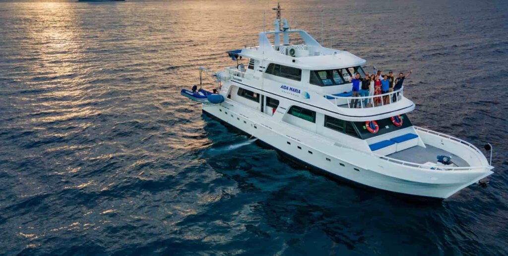 Aida Maria Galapagos Cruise yacht in Galapagos Islands
